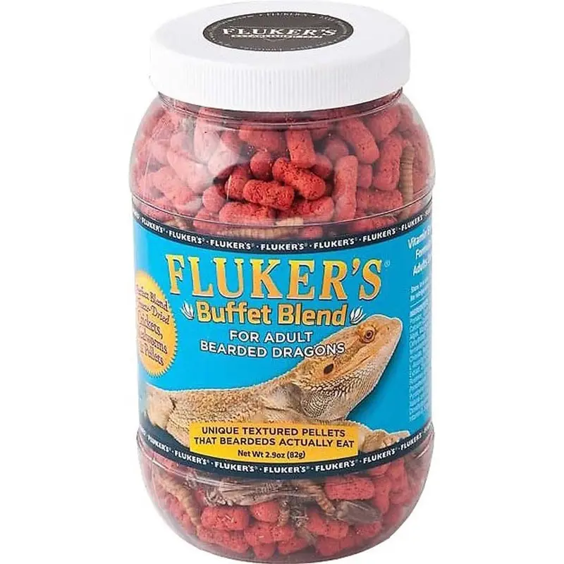 Fluker's Buffet Blend Adult Bearded Dragon Formula Freeze Dried Food 2.9 oz