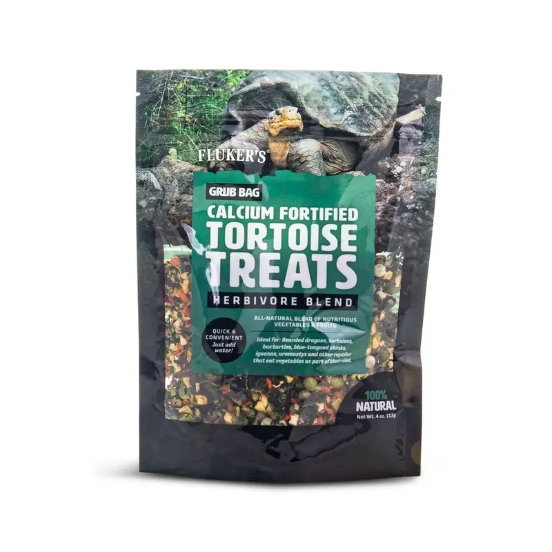 Fluker's Grub Bag Tortoises Herbivore Blend Treats 4oz
