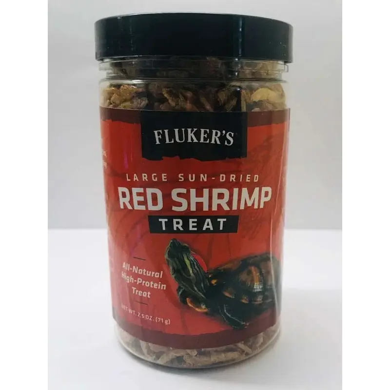 Fluker's Sun-Dried Red Shrimp Reptile Treat 2.5 Ounces