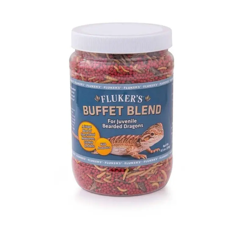 Fluker's Buffet Blend Juvenile Bearded Dragon Formula Freeze Dried Food 8.5 oz