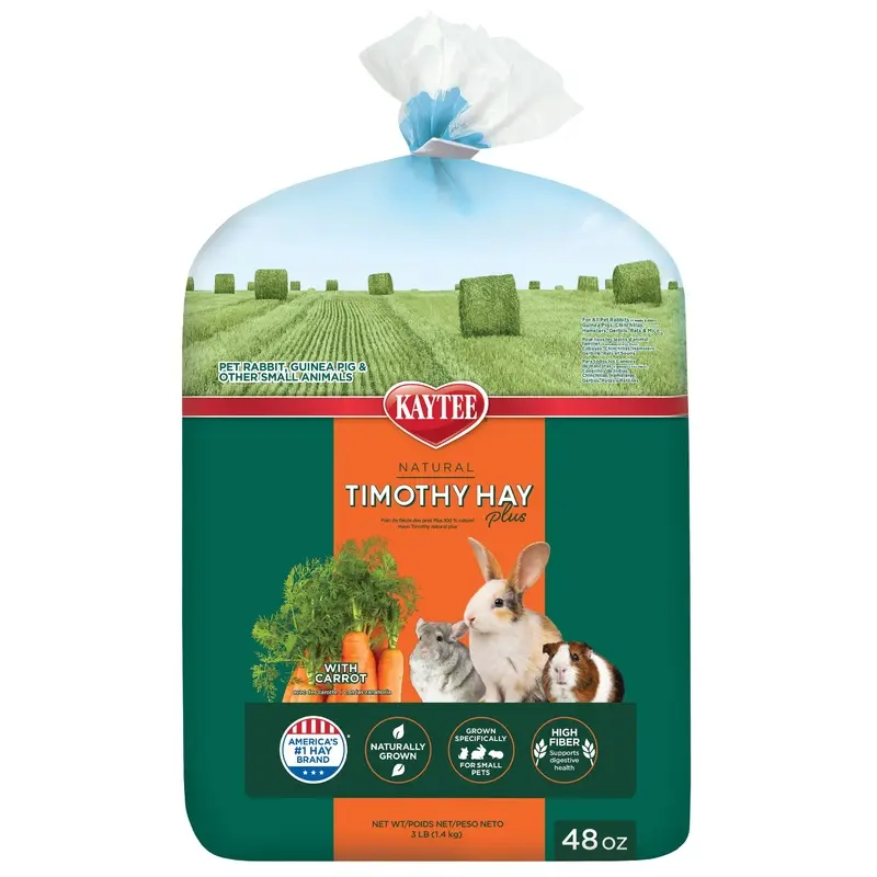 Kaytee Timothy Hay Plus Carrots 48 oz