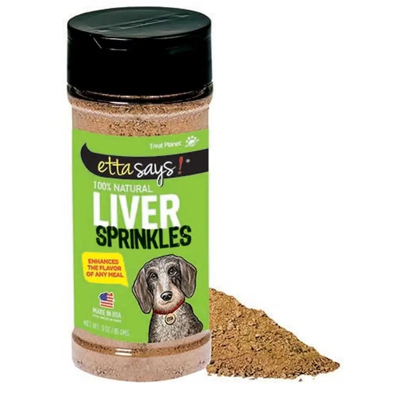 Etta Says! Liver Sprinkles 100% All Natural Dog Food Topper 3.0 oz