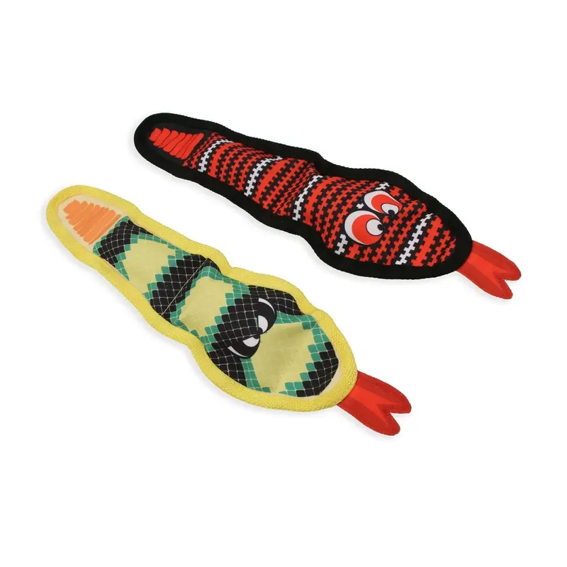 Mammoth Pet Products Squeaky Snake Dog Toy Assorted SM 17in