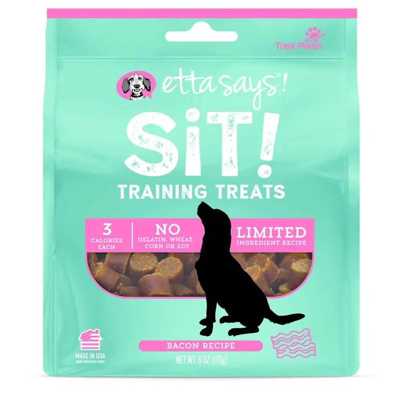 Etta Says! Sit! Training Treats Bacon 6 oz