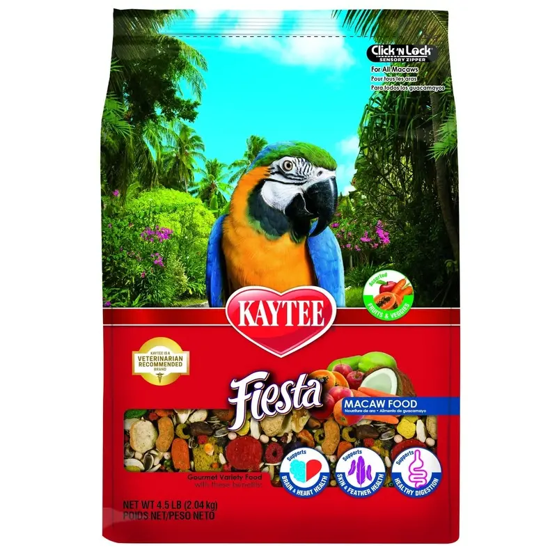 Kaytee Fiesta Macaw Bird Food 4.5 lb,