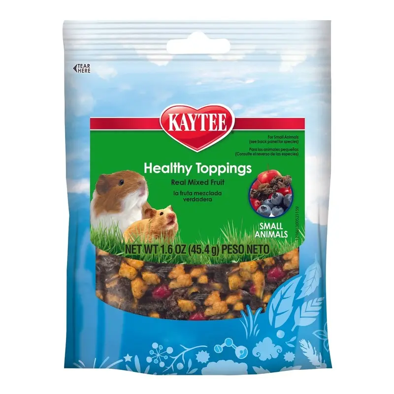 Kaytee Healthy Toppings Mixed Fruit Treat for Small Animals 1.6 oz