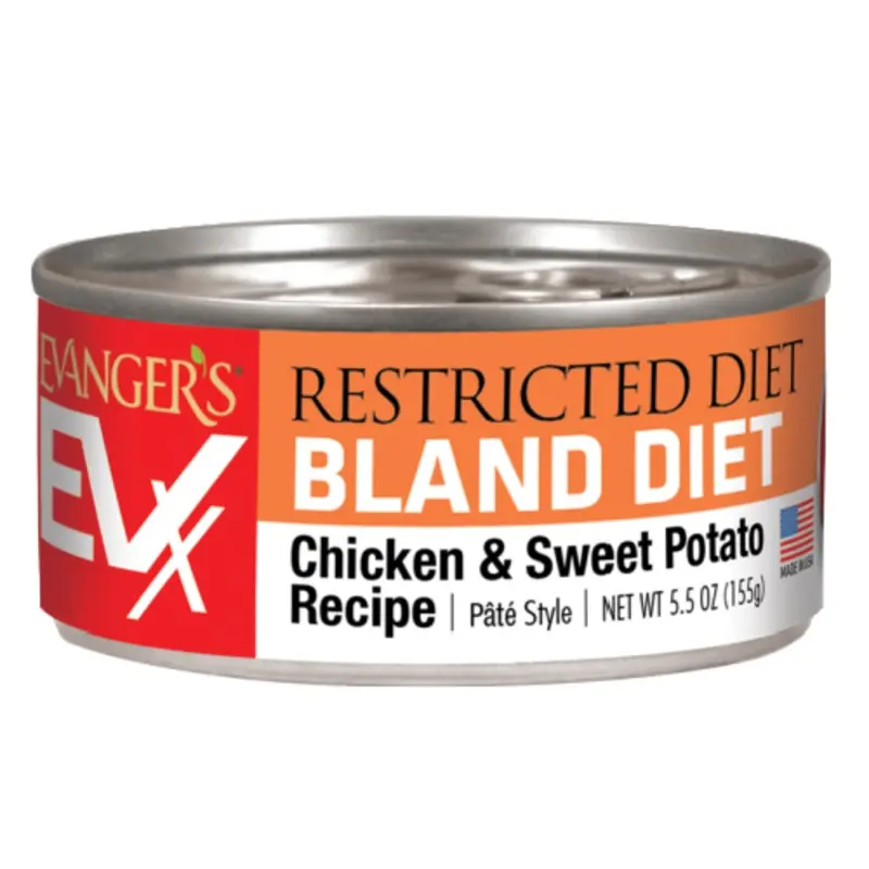 Evanger's EVx Restricted Diet Bland Diet Wet Cat Food Chicken & Sweet Potato 5.5oz