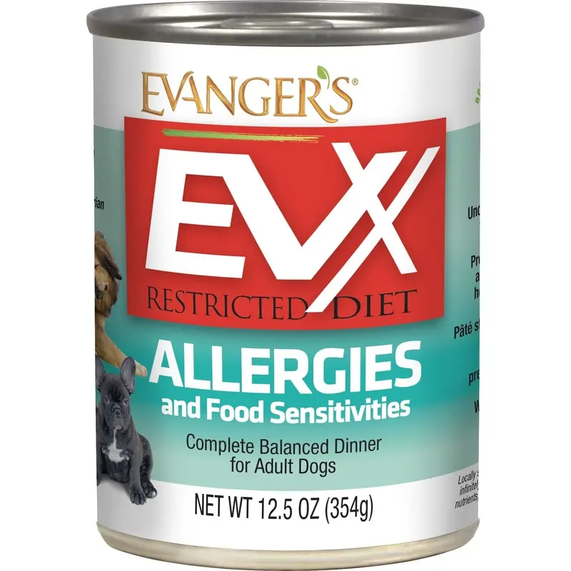Evanger's EVx Restricted Diet Allergies and Food Sensitivities Wet Dog Food 12.5oz