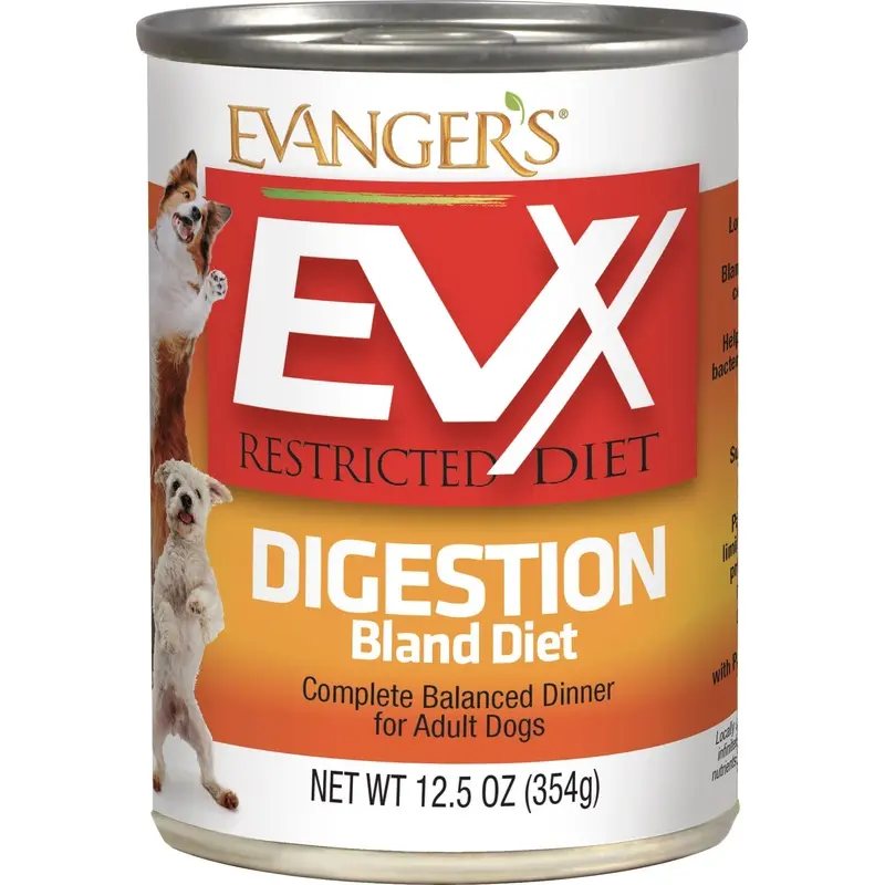 Evanger's EVx Restricted Diet Digestion Bland Diet Wet Dog Food 12.5oz
