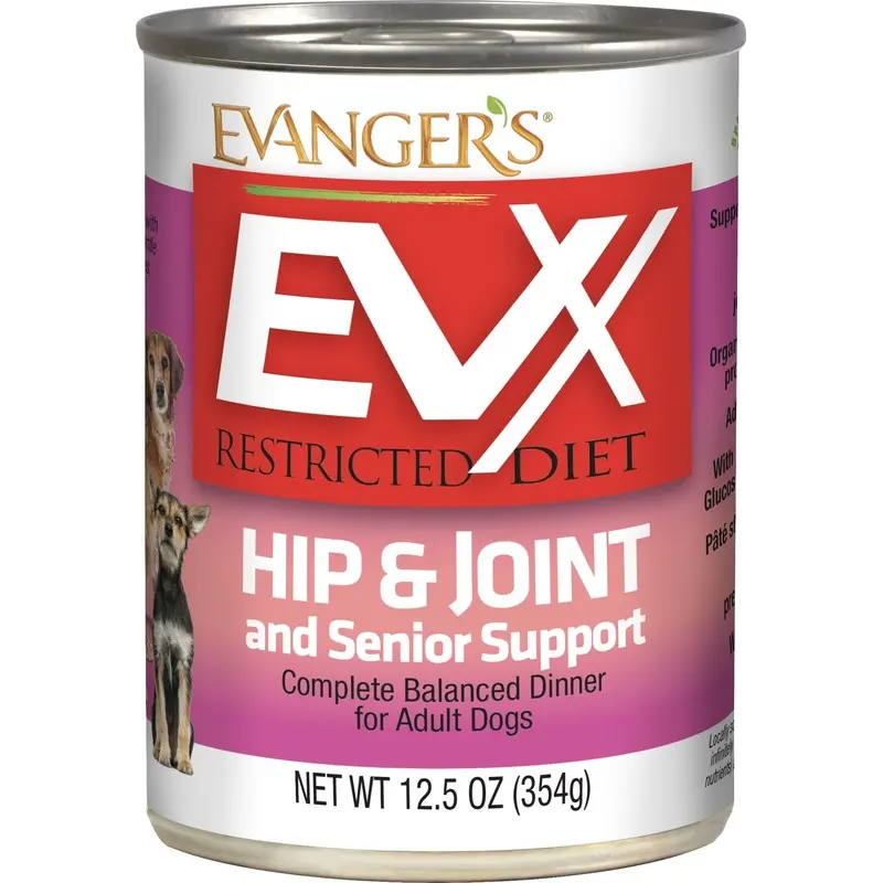 Evanger's EVx Restricted Diet Hip & Joint and Senior Support Wet Dog Food 12.5oz