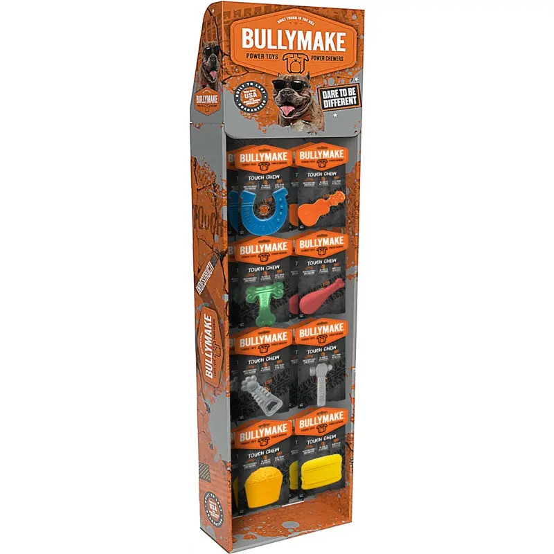 BullyMake Toss n' Treat Core Dog Toy Display 22ct