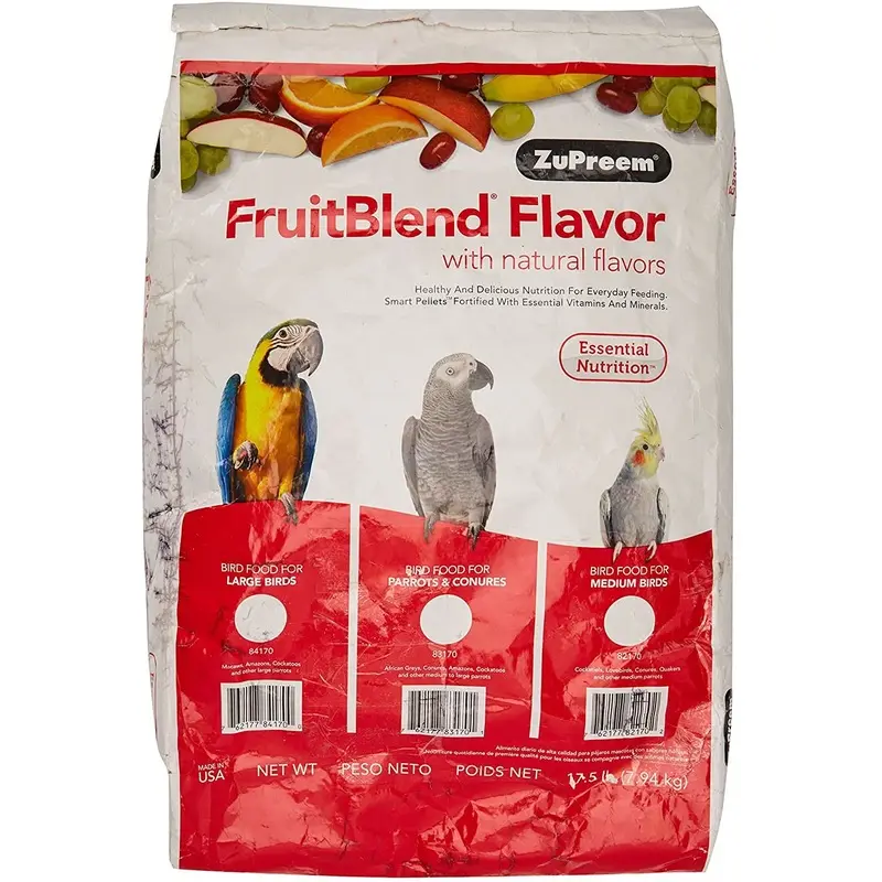 ZuPreem FruitBlend Bird Food Large Birds 17.5 lb