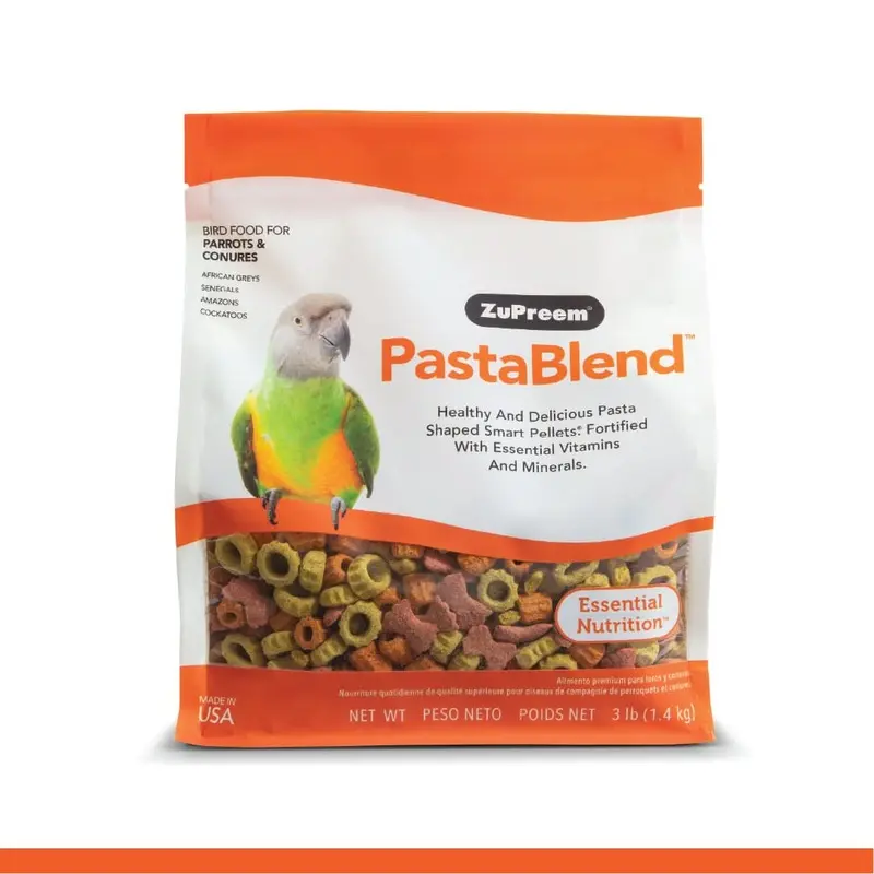 ZuPreem PastaBlend Bird Food Parrots & Conures 3 lb