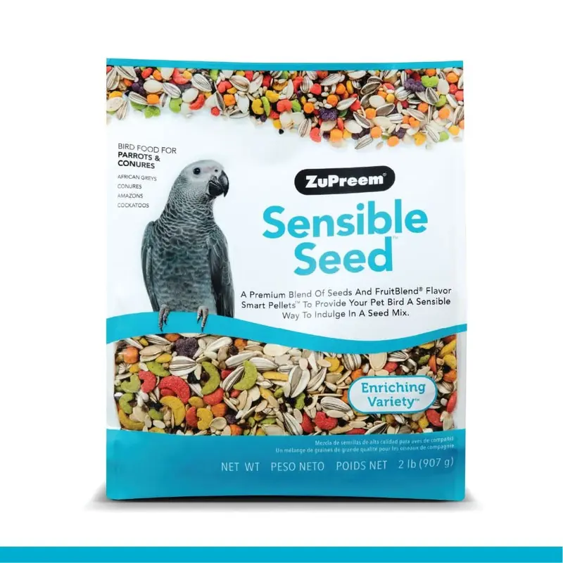 ZuPreem Sensible Seed Bird Food Parrots & Conures 2 lb