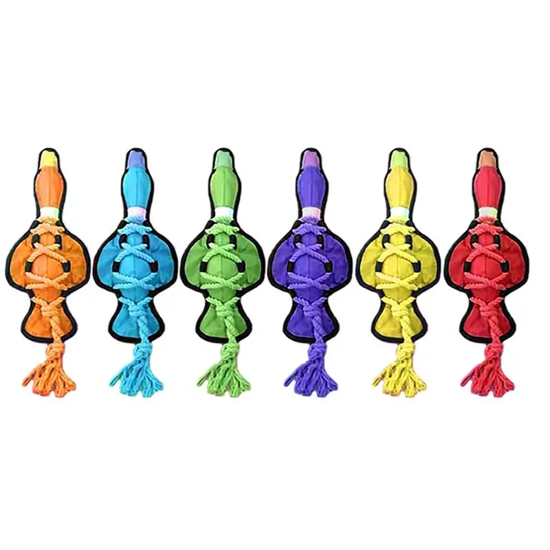 Multipet Cross Ropes Dog Toy Duck Assorted 11.5 in