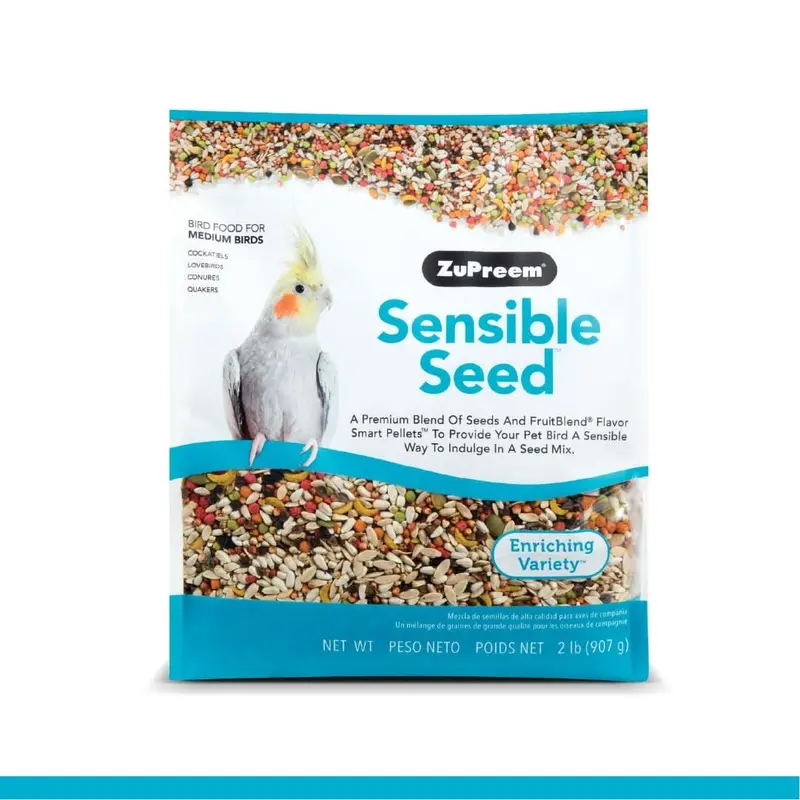 ZuPreem Sensible Seed Bird Food Medium Birds 2 lb