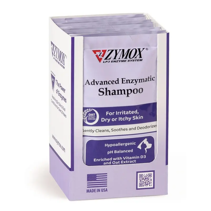 Zymox Advanced Enzymatic Shampoo Foil Pack POP .75oz 10ct