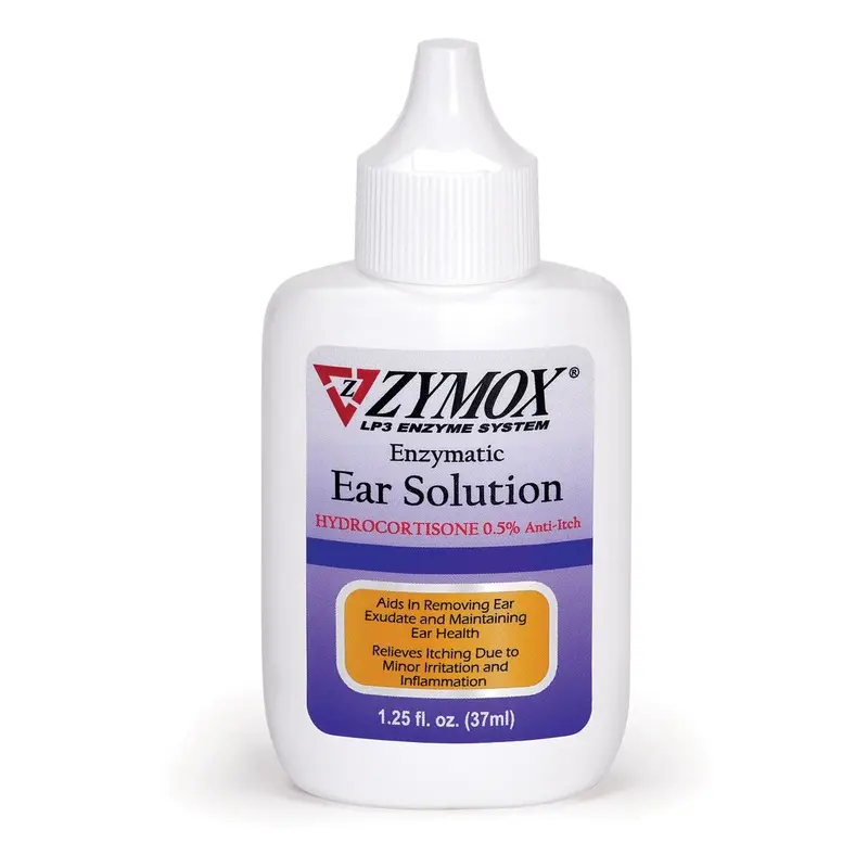 Zymox Ear Solution with .5% hydrocortisone 1.25oz bottle 1.25 fl. oz