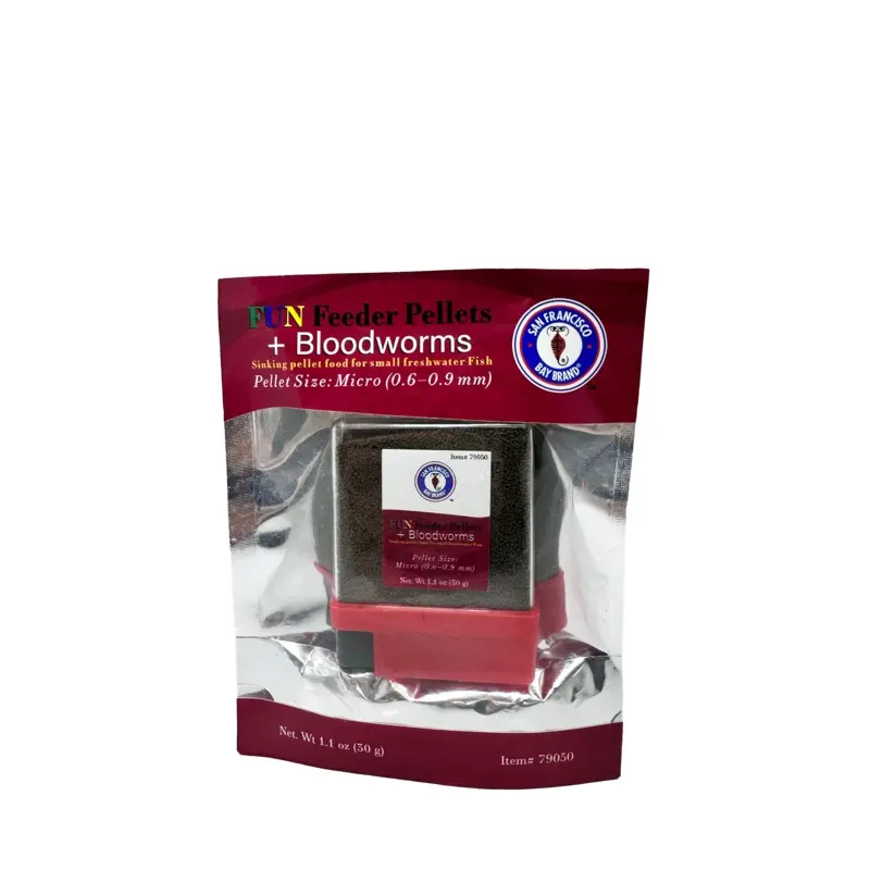 San Francisco Bay Brand Feeder Pellet Plus Bloodworm Mini Pellets 1.1oz