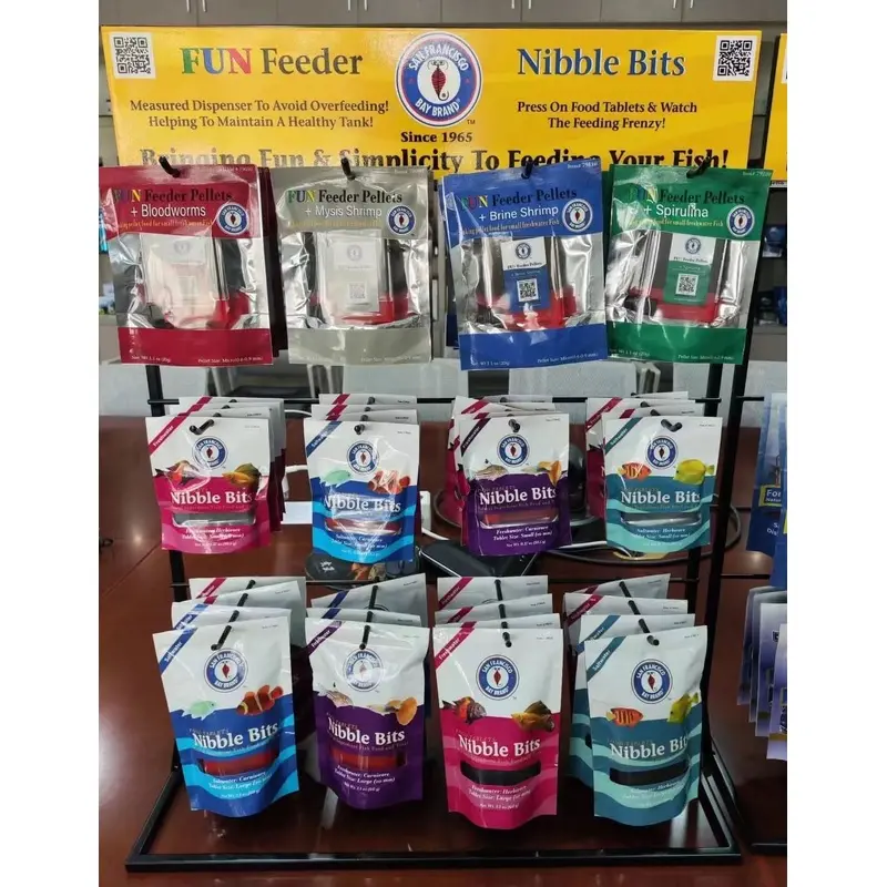 San Francisco Bay Brand Nibble Bits & Fun Feeders Display 48pc