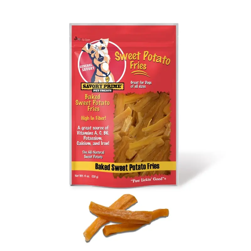 Savory Prime Baked Sweet Potato Fries Dog Treat 4oz