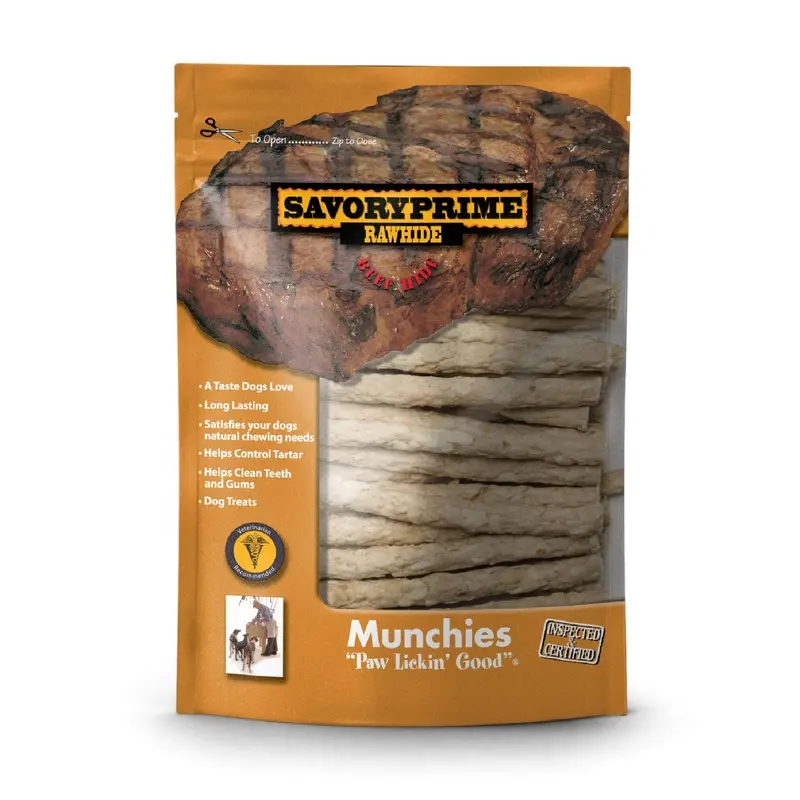 Savory Prime Munchie Sticks Dog Treat Natural 5 in 50 Count