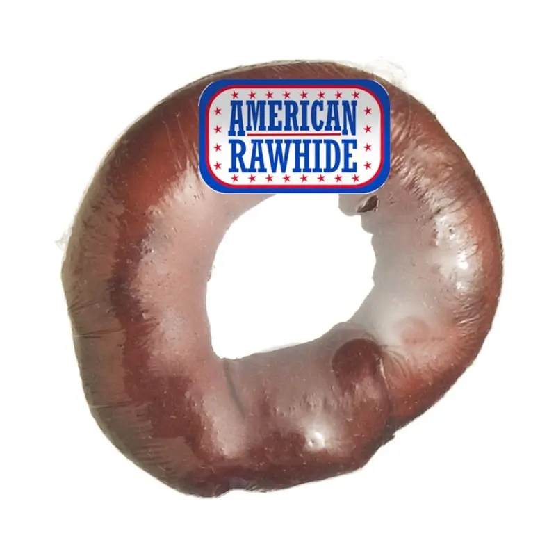 Savory Prime Rawhide Donut Dog Chew Beef 4in