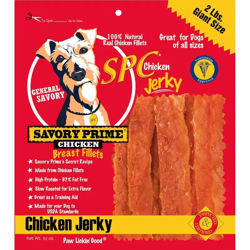 Savory Prime SPC Jerky Treats Chicken 32 oz