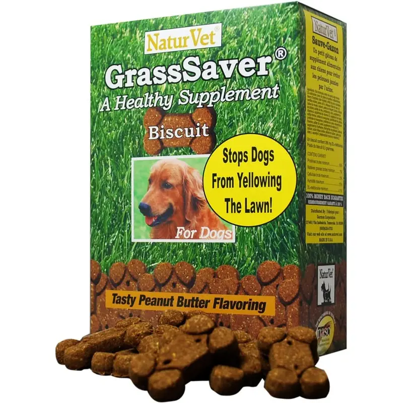 NaturVet GrassSaver Dog Biscuits 11.1 oz