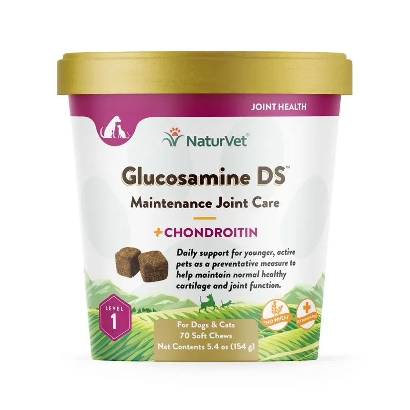 NaturVet Glucosamine-DS Level 1 Soft Chew 70ct