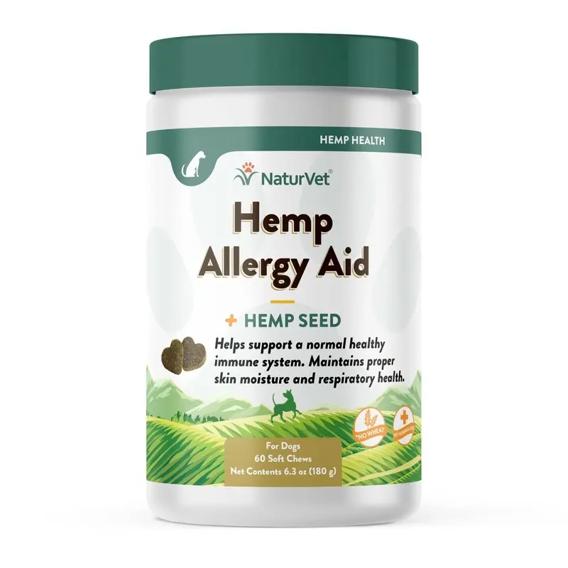NaturVet Hemp Allergy Aid Soft Chew 60ct