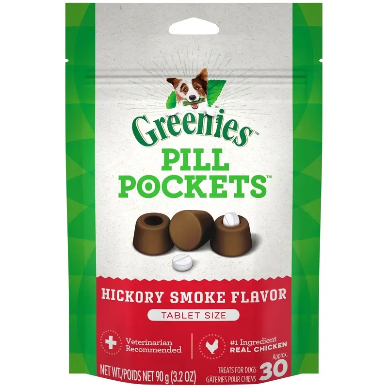 Greenies Pill Pockets for Tablets Hickory Smoke 30ct 3.2 oz