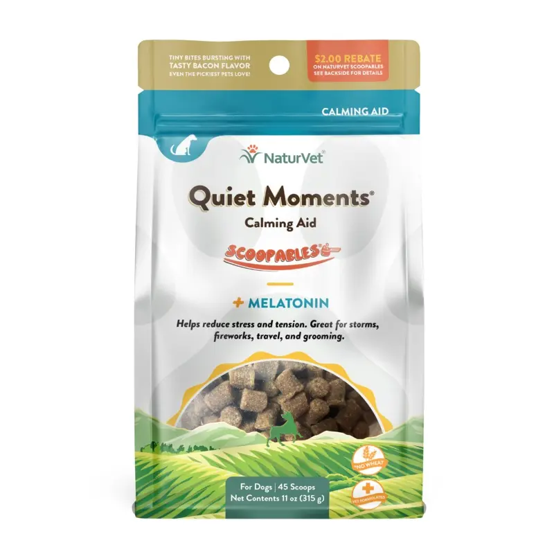 NaturVet Scoopables Quiet Moments Calming Aid +Melatonin For Dogs 11oz