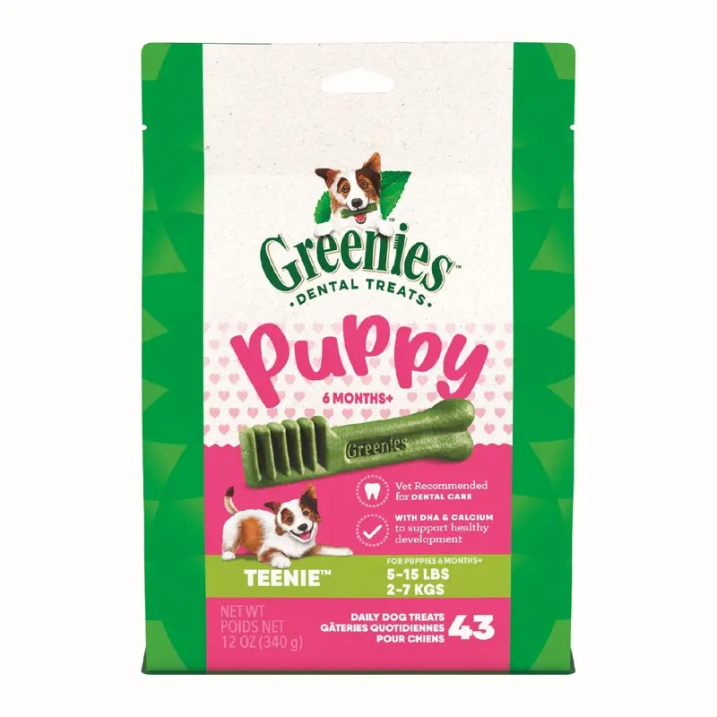 Greenies Puppy 6+ Months Dog Dental Treats Teenie 12oz