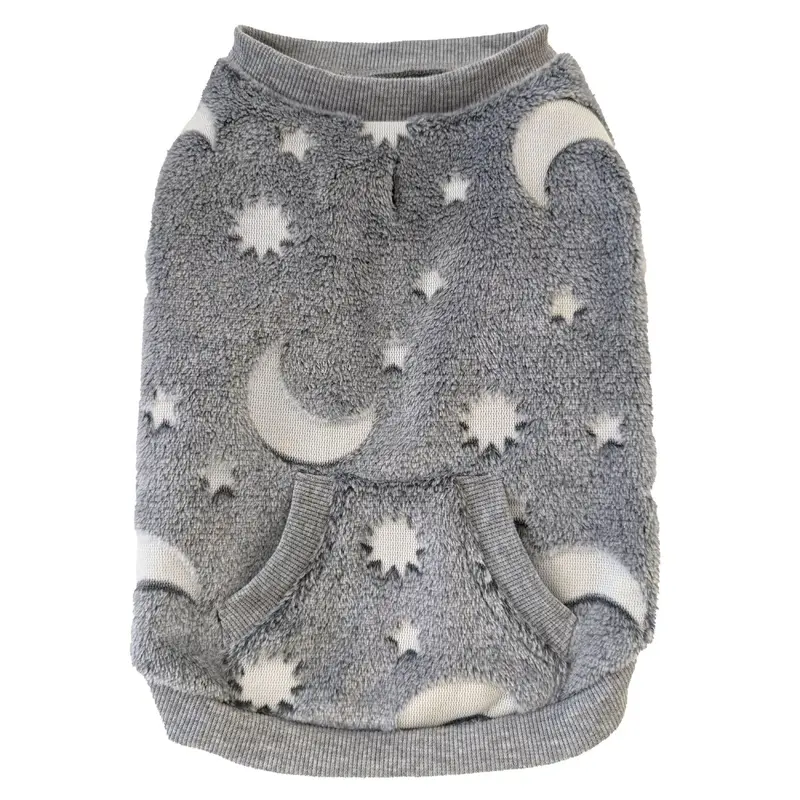Fashion Pet Glow-Dark Sweatshirt Gray XS