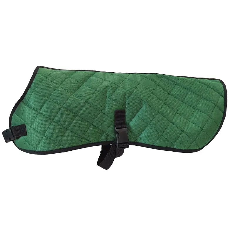 Fashion Pet Quilt Blanket Coat Hunter Green MD
