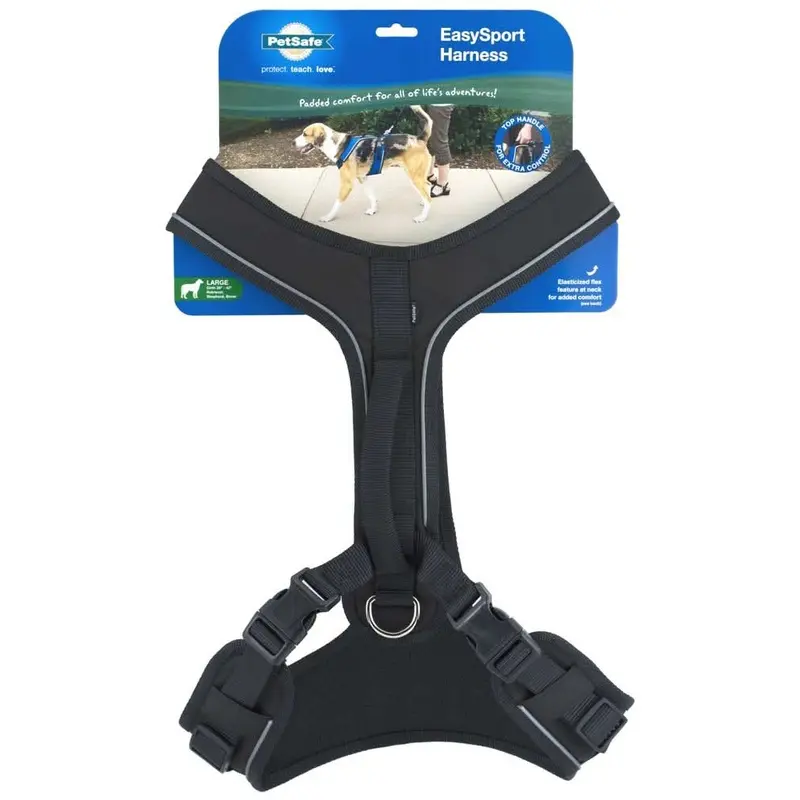 EasySport Comfortable Dog Harness Black LG