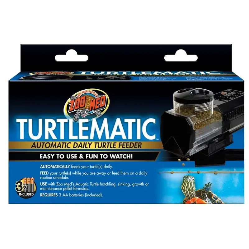 Zoo Med Turtlematic Automatic Daily Turtle Feeder Black