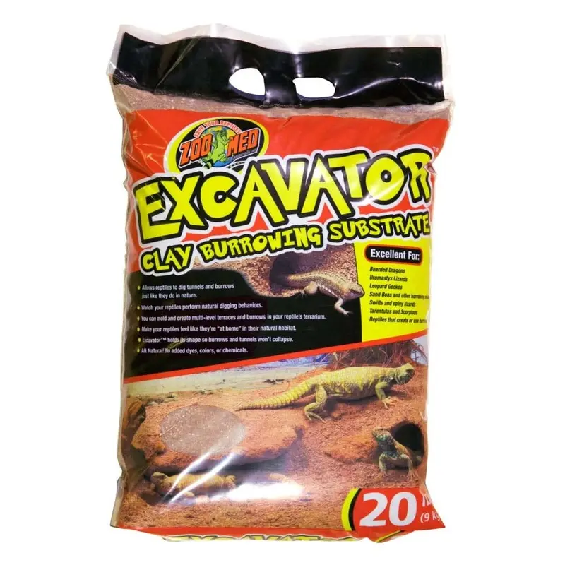 Zoo Med Excavator Clay Burrowing Substrate Brown 20 lb