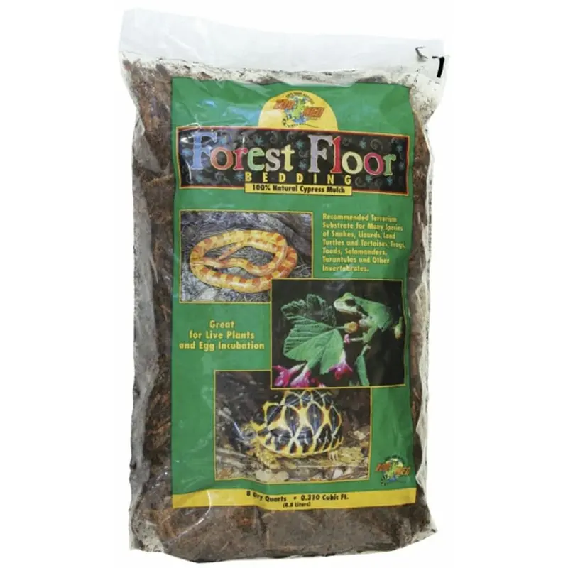 Zoo Med Forest Floor Natural Cypress Mulch Bedding Substrate Brown 8 qt