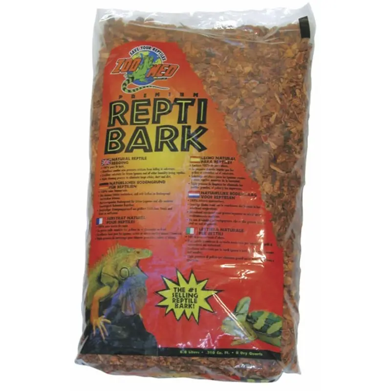 Zoo Med Premium ReptiBark Bedding Substrate Brown 24 qt