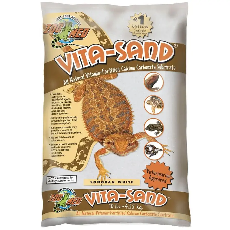 Zoo Med Vita-Sand Substrate Sonoran White 10 lb