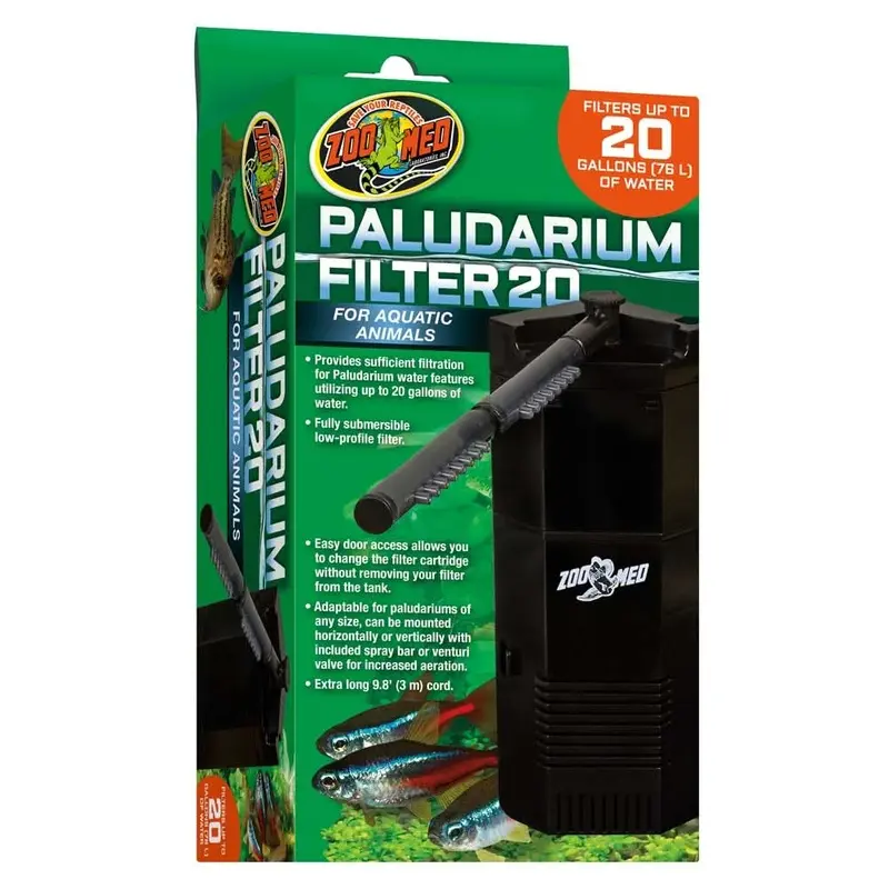 Zoo Med Paludarium 20 Internal Filter Black