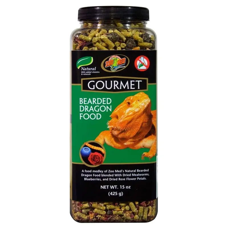 Zoo Med Gourmet Bearded Dragon Dry Food 15 oz