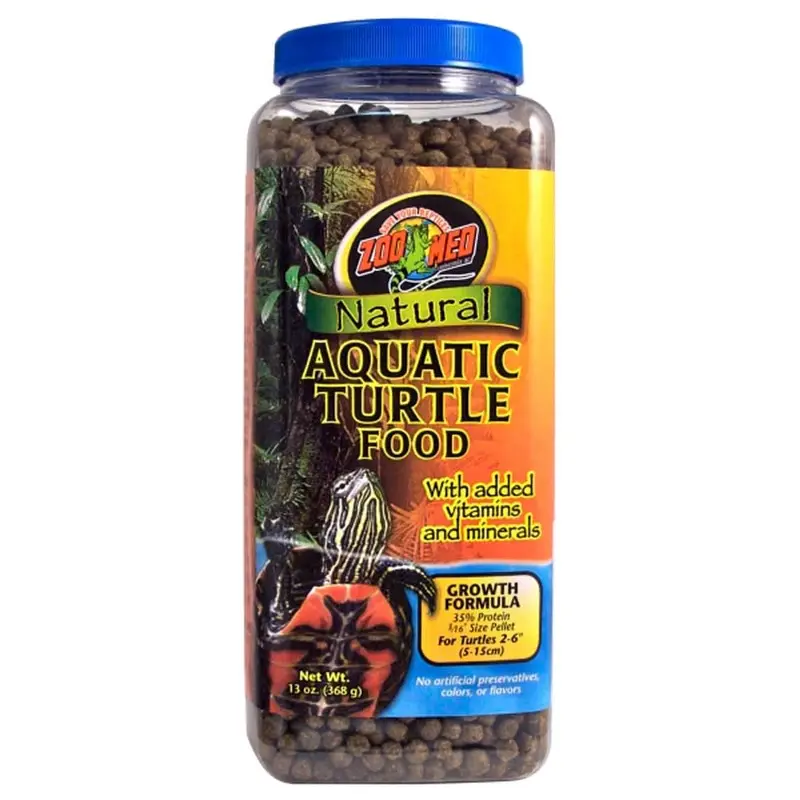 Zoo Med Natural Aquatic Turtle Food Growth Formula Dry Food 13 oz