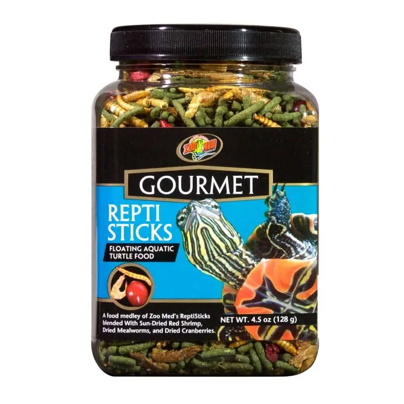 Zoo Med Gourmet Reptisticks Floating Aquatic Turtle Dry Food 4.5 oz