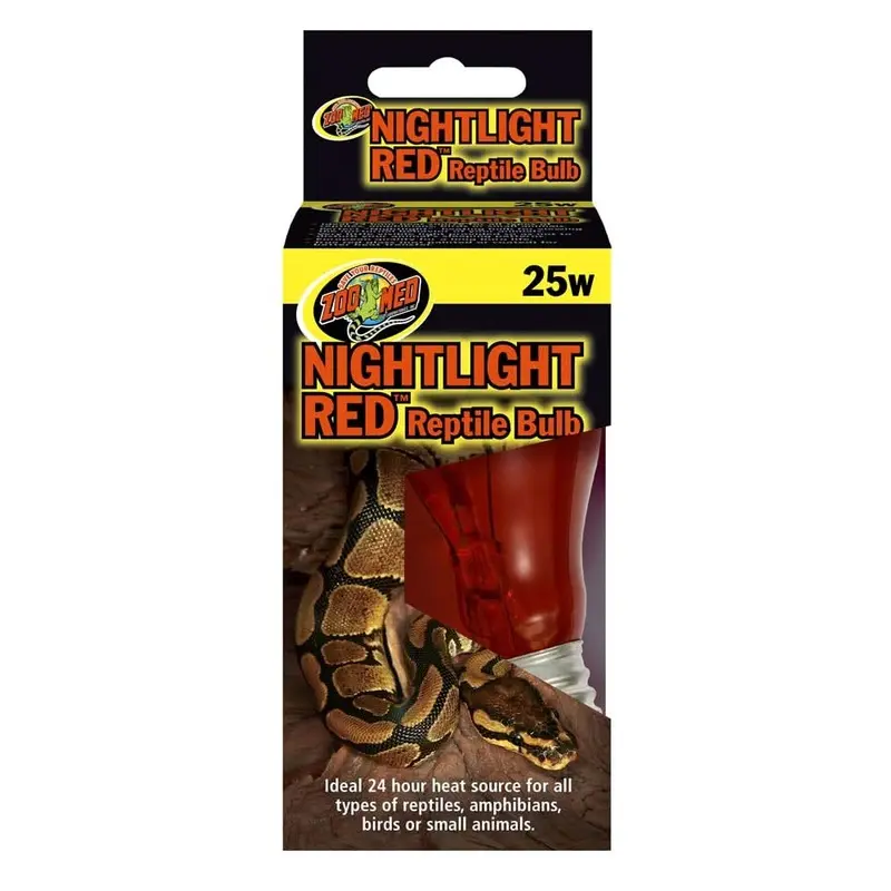 Zoo Med Nightlight Red Reptile Bulb Red 25 Watt