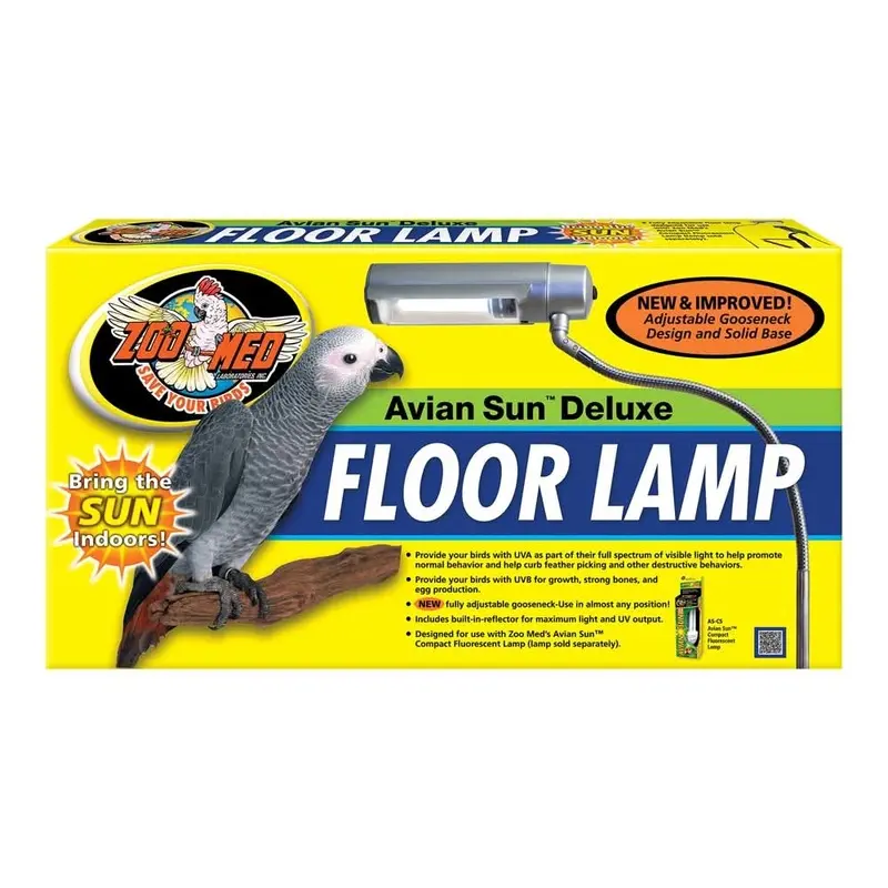 Zoo Med Avian Sun Deluxe Floor Lamp White 73 in