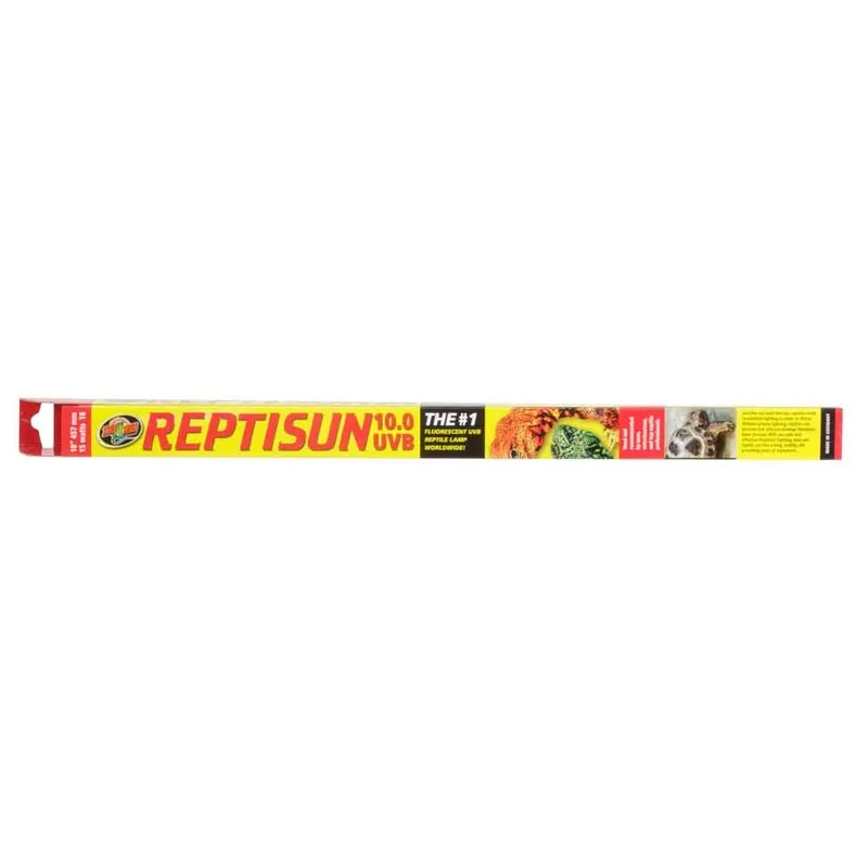 Zoo Med ReptiSun 10.0 UVB T8 Fluorescent Lamp White 18 in