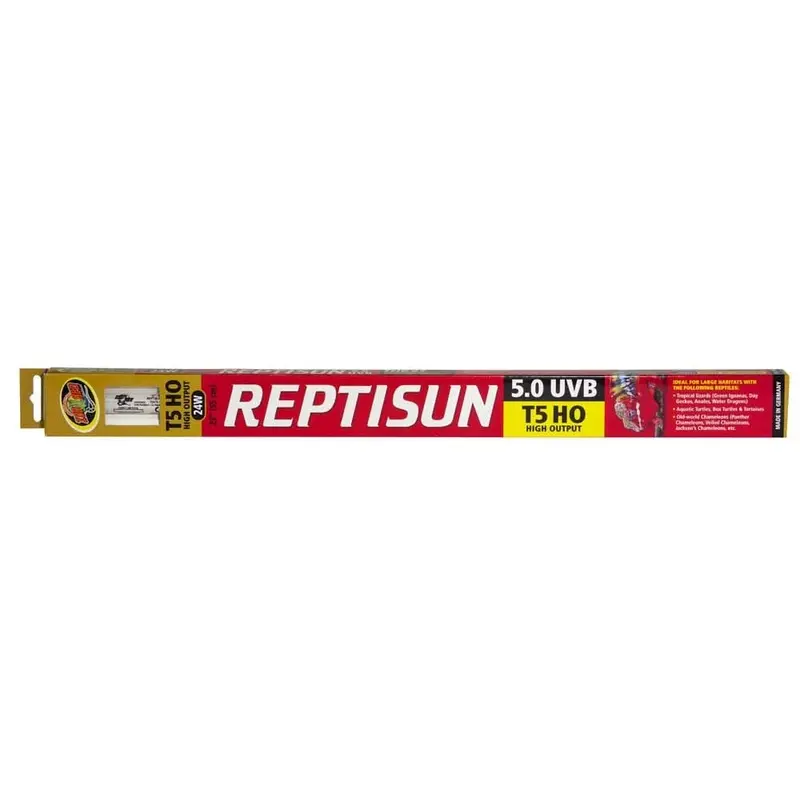 Zoo Med ReptiSun 5.0 UVB T5 HO High Output Linear Lamp White 22 in
